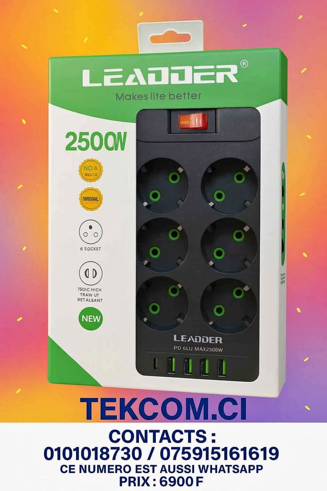 🎉 Puissance, sécurité et style avec LEADDER ! 🔌