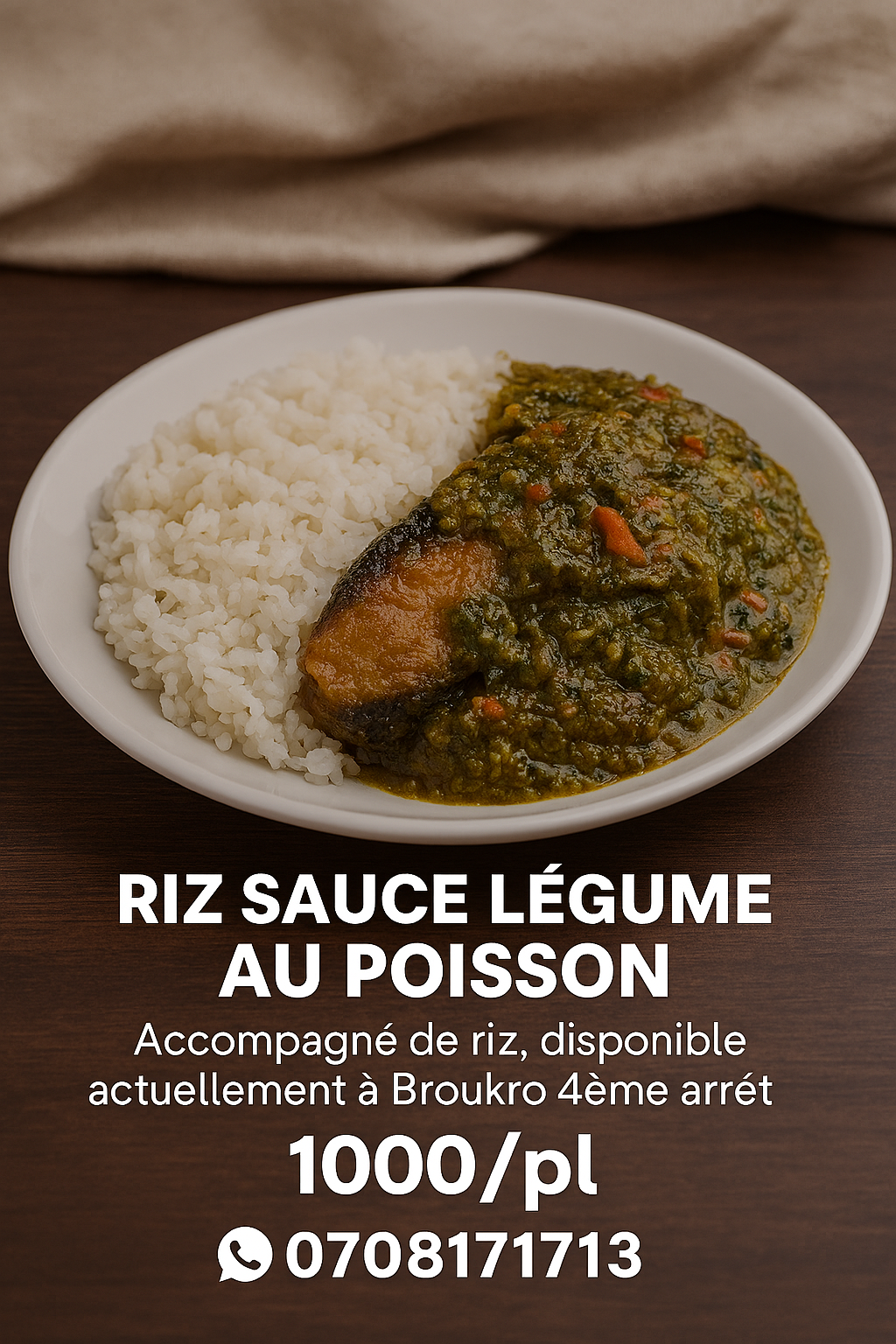 🍽️ Riz sauce légume au poisson  