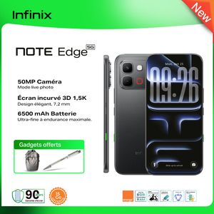 Infinix NOTE EDGE  - 6.78"  - 2 SIM - 50 Mpx - 8/256 Go - noir - 12 Mois Garantie ...