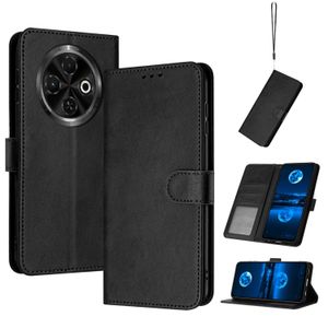 Pour Tecno Spark 30C texture de veau solide Flip étui de téléphone en cuir