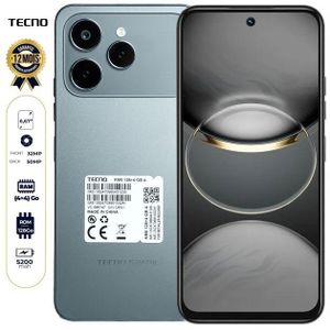 Tecno Tecno. Spark 40 - 6,67 Pouces" - 128Go Rom - (4+4)Go Ram - 2 Sim - 50 Mpx - ...