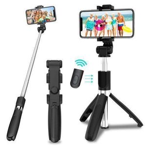 Tripode Selfie Stick Bluetooth + Lumière de remplissage + Télécommande Bluetooth