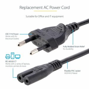 Cordon D'Alimentation Bipolaire C7 EU  - 1.5M
