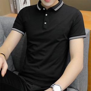 MAIDAOFZ T-shirt Polo Hommes Manches Courtes-02-NOIR