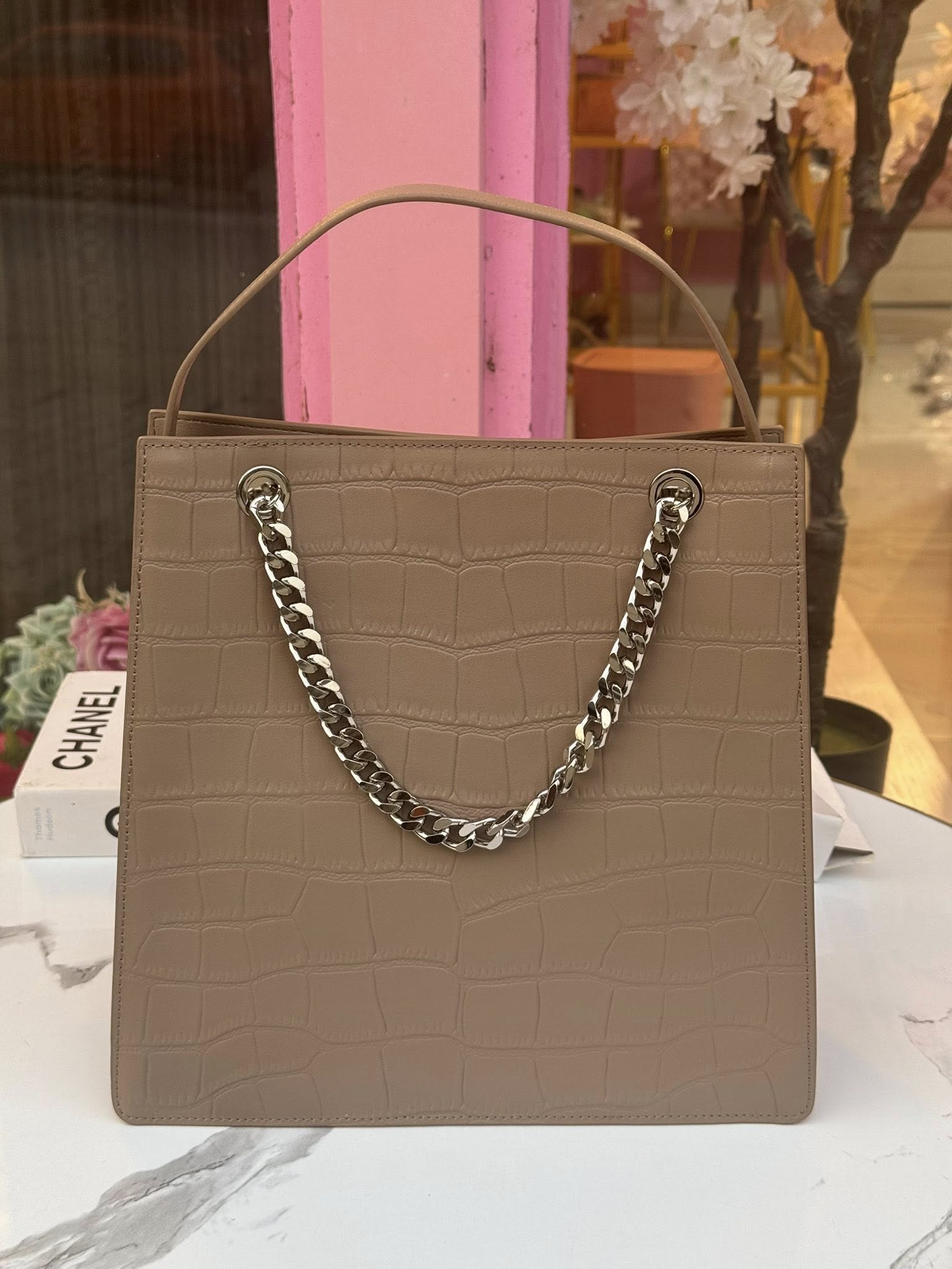 SAC EN CUIR DE CROCO