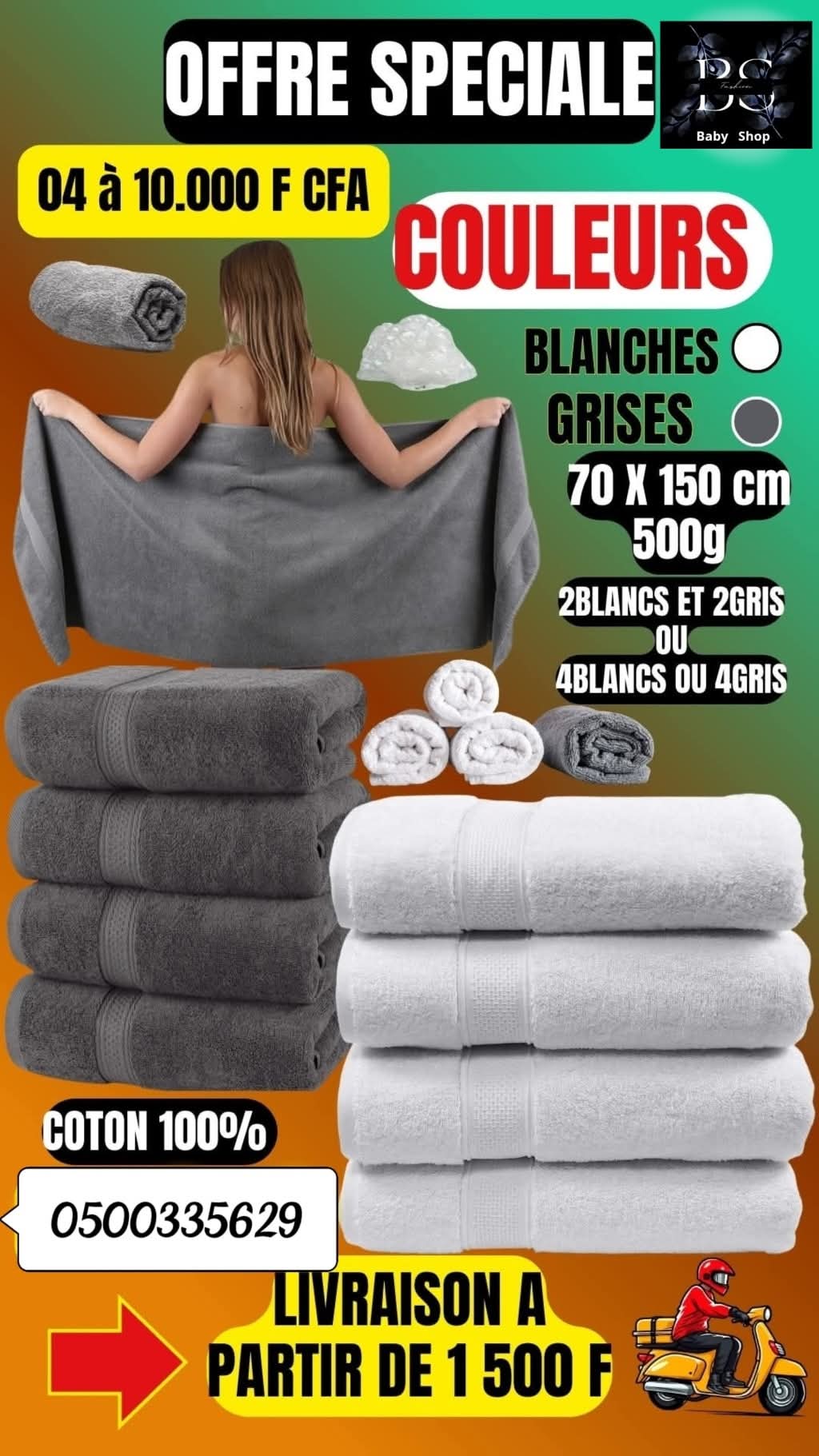 PROMO 🔥 OFFRE SPÉCIAL SERVIETTE