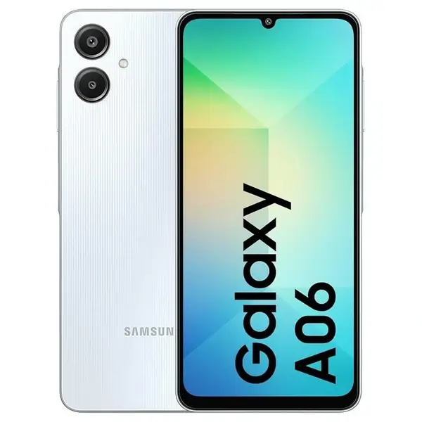 Téléphone Samsung Galaxy A06 - 4G - 2 SIM - 6.7" - 4/64Go - 50Mpx - 5000 MAh -Bleu Clair