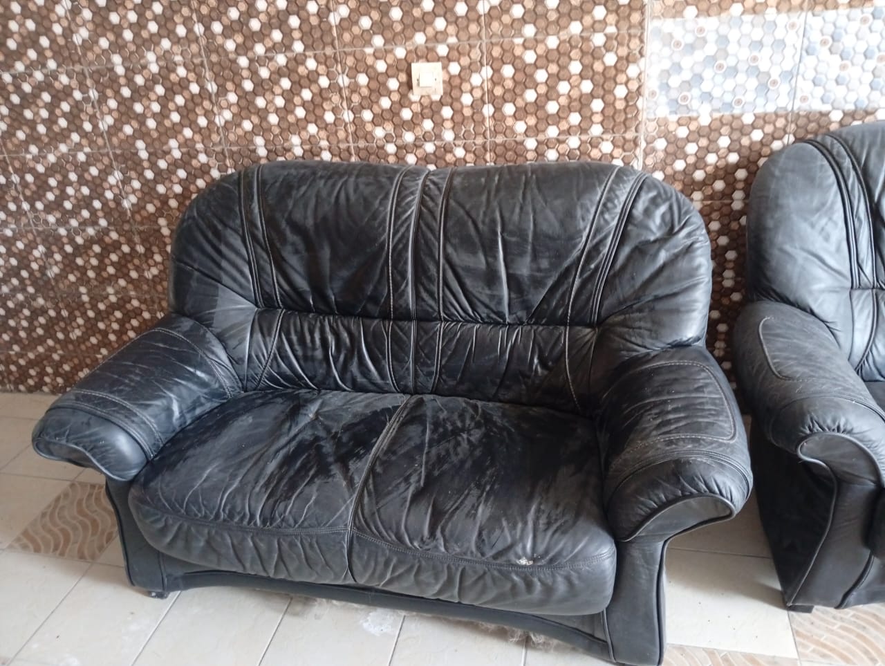 Canapé cuir 3 places à vendre