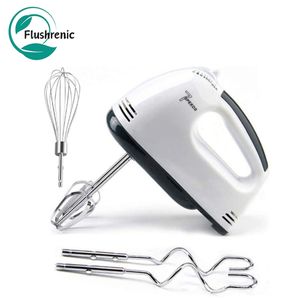 Flushrenic Batteur Électrique à Main 7 Vitesses, Portable avec Accessoires en Acier Inoxydable,