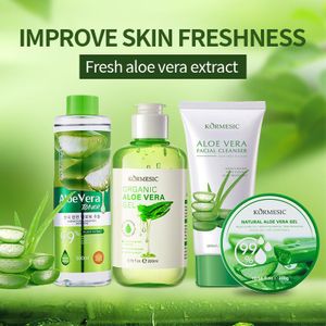 KORMESIC Pack Aloe Vera – Tonique, Gel, Nettoyant Visage & Crème Hydratante