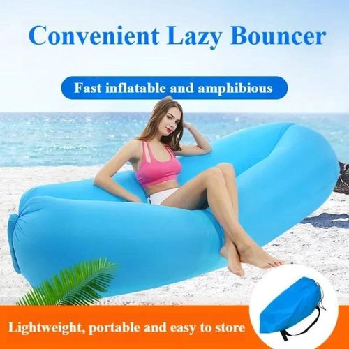 Canapé-lit gonflable portable, canapé gonflable de camping,sac de couchage pliable d"extér