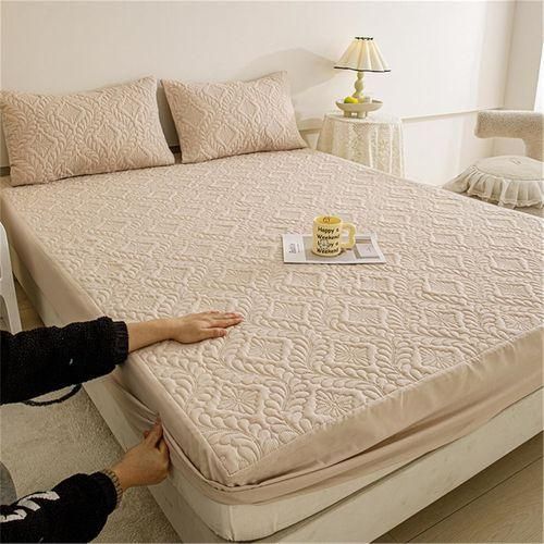 Protège-matelas antidérapant, housse de matelas respirante (kaki, 150x200 cm)