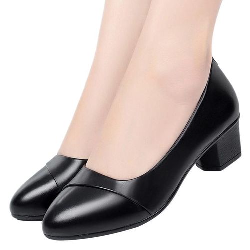 SHJO Talons Femme Similicuir Talon Carré Confortable Chic Bureau Élégant Mode Chaussures M