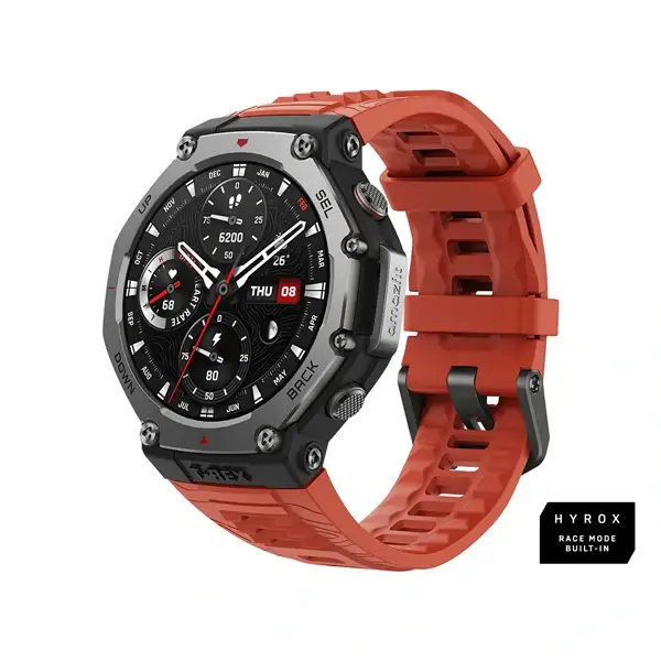 Amazfit T-Rex 3 Montre Connectée GPS IA AMOLED Lava