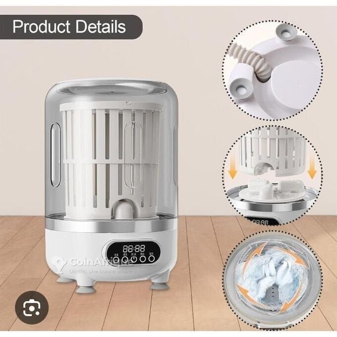 Mini machine à laver 3 en 1 –