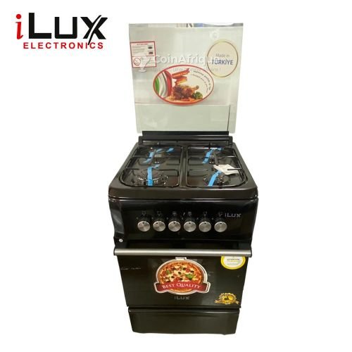 cuisinière – gaz 4 feux lxg-50cb – inox + bouteille de gaz