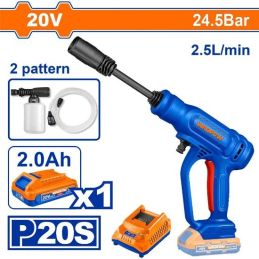 Nettoyeur Haute Pression sans Fil P20S 20V – 24,5 Bar – 1 Batterie 2Ah