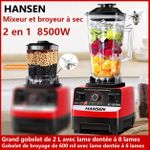 Super Blender 2 en 1 Hansen - 2 bocaux - 2L