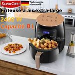 Friteuse à air chaud 8L - Air Fryer - Noir