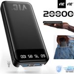 Power Bank 20000mAh - Batterie externe LED - Banque d'énergie