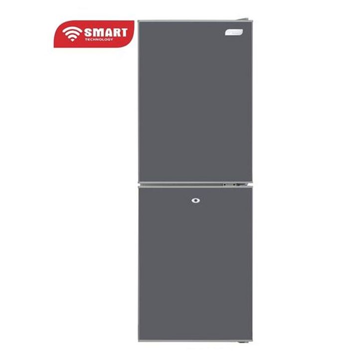 Réfrigérateur Combiné 133L - 3 Tiroirs - Gris