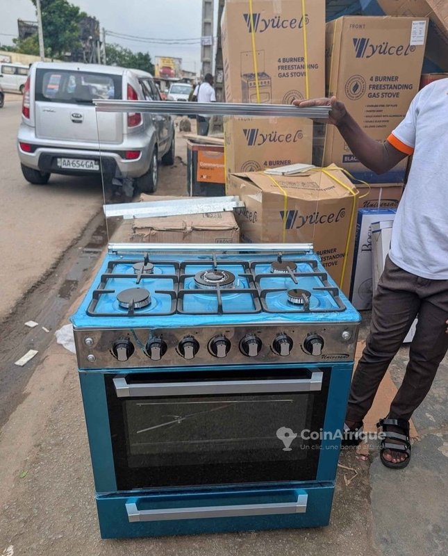 Cuisinière 5 feux automatique 2 four