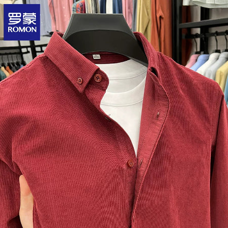Importé - Chemise Oxford Homme Manches Longues Pur Coton