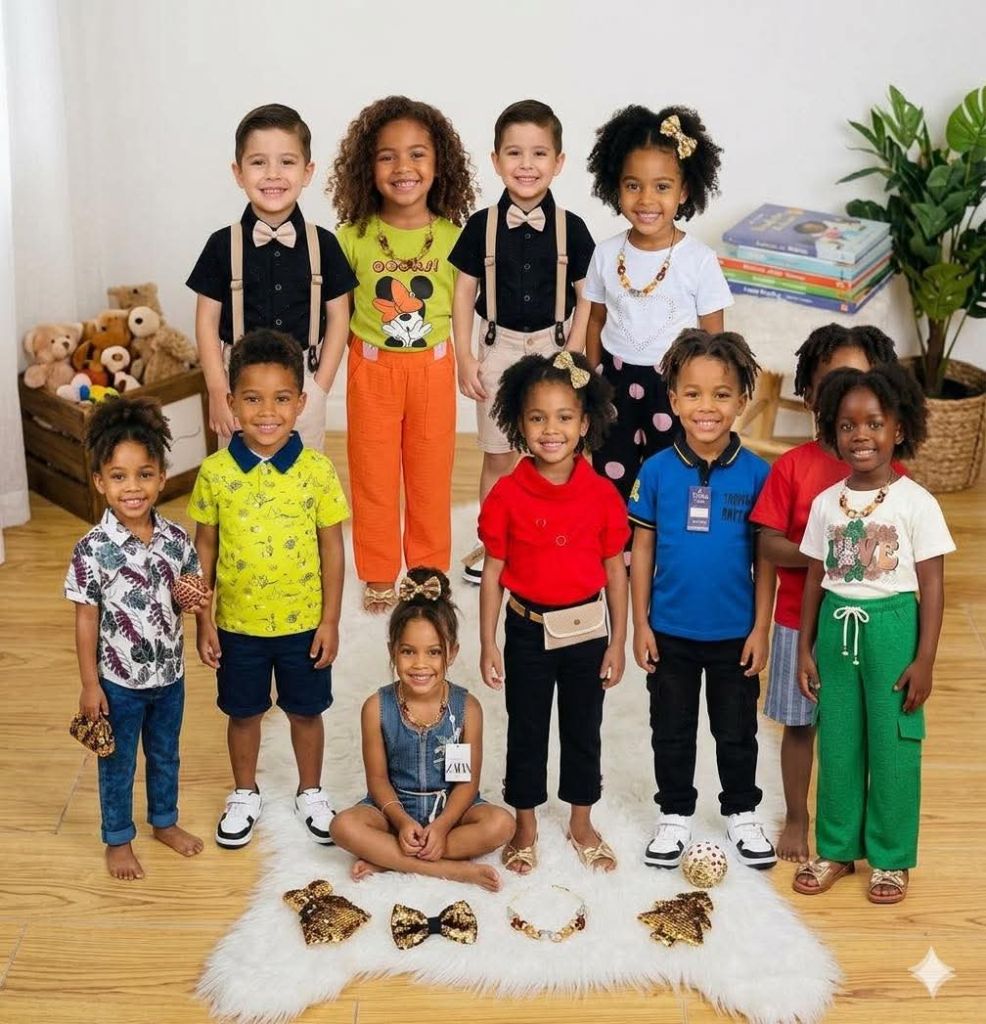 Des vêtements neufs chics 