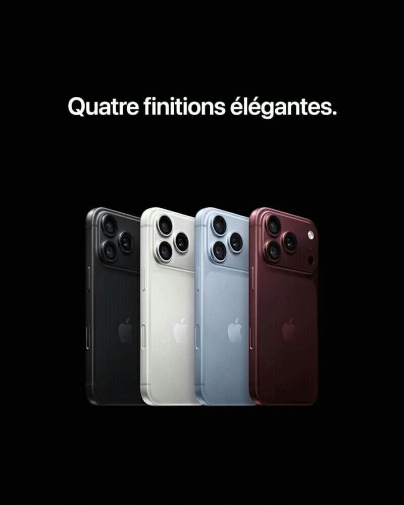 iPhone 18 Pro 12Go/256Go Noir – Neuf