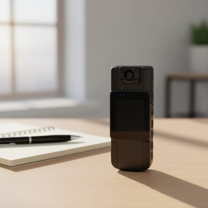 Caméra piéton portable et discrète avec écran LCD