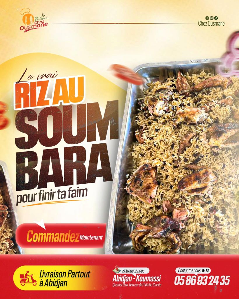 Riz Soumbara Ousmane – Koumassi, poulet ou pintade