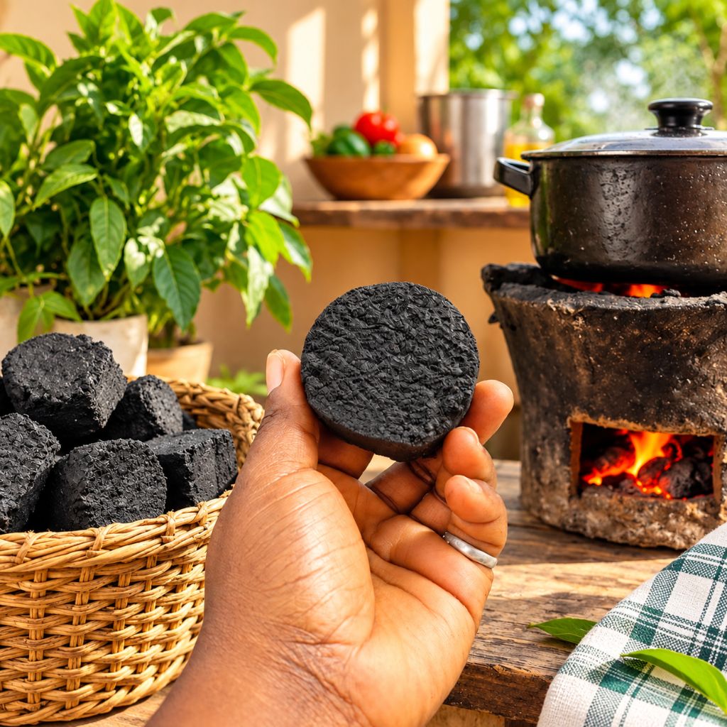 Biocharbon cuisine : allumé rapide, zéro fumée