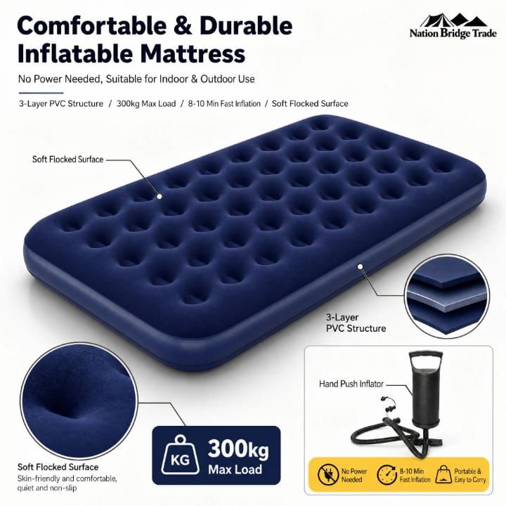 Intex Matelas Gonflable 3 places