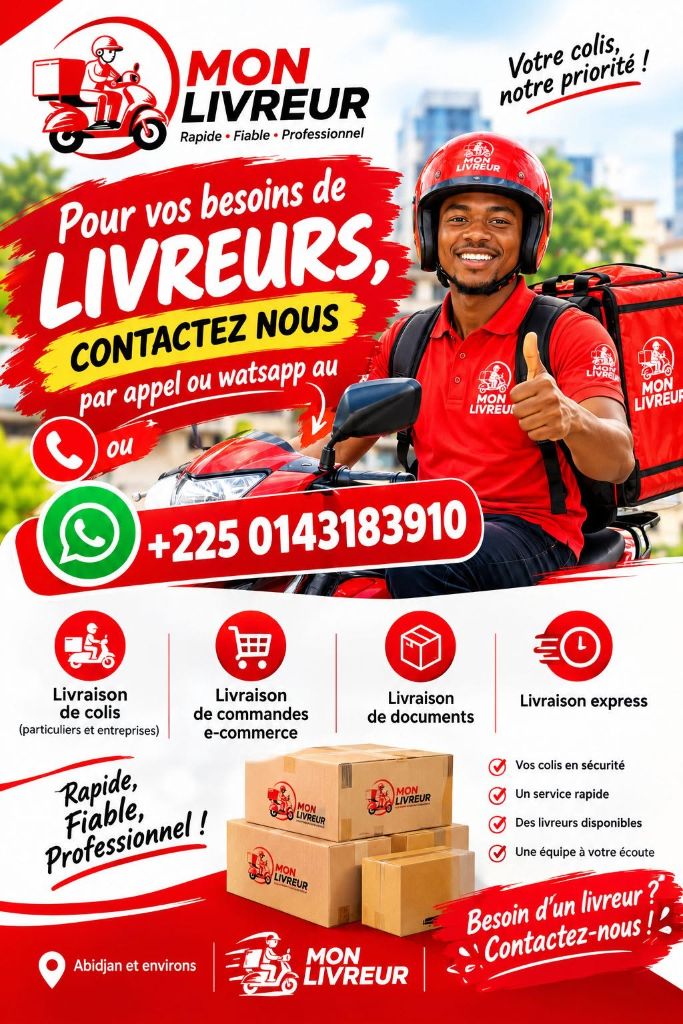 Déménagement express Abidjan – Livraison rapide