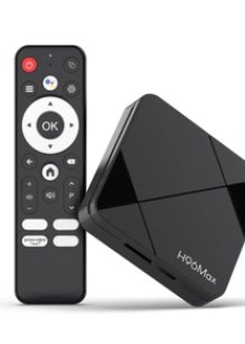 Boîtier TV intelligent H96Max 4K UHD Android 14 avec télécommande, 2 Go + 16 Go, prise UK