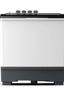 Midea Machine A Laver 7Kg -MT100W70/WG/Top Load/Twin Tub/Blanc/Lavage 7Kg-Essorag 4Kg/445W/2...