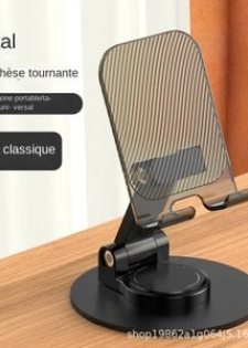 Porte-téléphone Portable Multifonctionnel En Métal Pliant Et Rotatif