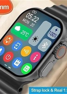 Montre connectée Bluetooth S9 Ultra2 MAX avec écran tactile IPS HD 2,3 pouces.