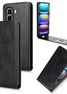 Pour Infinix Hot 50 Pro 4G Magnétique Vertical Flip Étui de téléphone en cuir