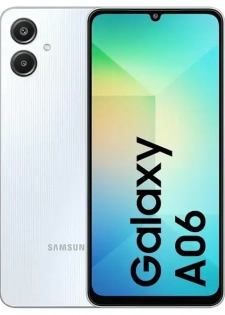 Téléphone Samsung Galaxy A06 - 4G - 2 SIM - 6.7" - 4/64Go - 50Mpx - 5000 MAh -Bleu Clair