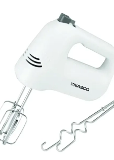 Batteur électrique Nasco - 5 vitesses - 300W - Avec la fonction de battre les œufs - Fonction t