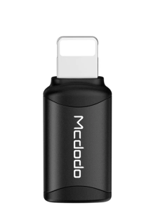 Adaptateur OTG Mcdodo -Entrée Type-C et sortie Lightning pour iPhone - OT-768 - Noir
