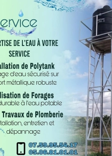 🛠️ SERVICES PROFESSIONNELS : FORAGE & INSTALLATION DE POLYTANK 🛠️