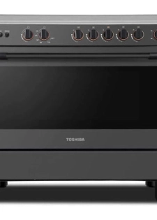 TOSHIBA GAZINIERE 5 FEUX GRIS-NOIR ALLUMAGE AUTO - TBA-36LMG5G089KS