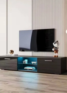 ECLIPSE II MEUBLE TV NOIR LED