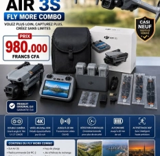 DJI Air 3S Fly More Combo – Quasi neuf, 3 batteries