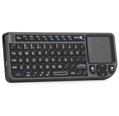 Mini Clavier Azerty Sans Fil avec Pavé Tactile Pour Ordinateur, Télévision, SmartPhone, Tabl