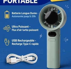 Ventilateur portable 3000 F CFA, batterie 20h