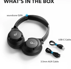 Casque Bluetooth Anker Soundcore Q20i Neuf Avec Reduction de Bruit Active Hybride